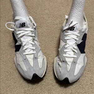 New Balance Women's White and Black Sneakers